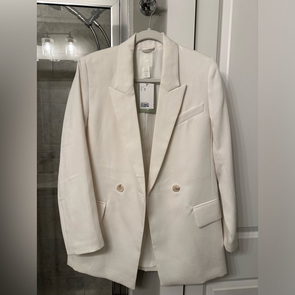 H&M white blazer - size xsmall